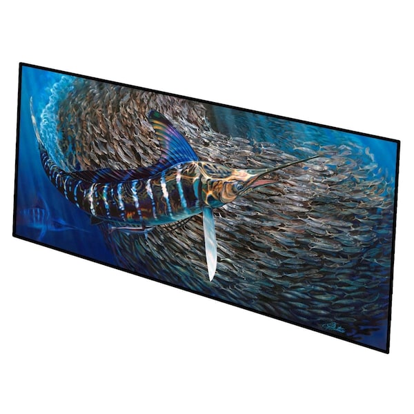 Carolines Treasures 28 x 58 in. Striped Gem Striped Marlin Indoor or Outdoor Runner Mat JMA2014HRM2858 - main